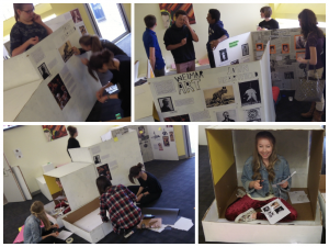 Year 10 Historians designing an exhibition about the Weimar Republic