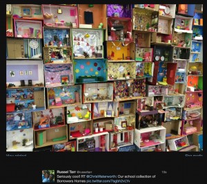 Seriously cool! RT @ChrisWaterworth: "Our school collection of Borrowers Homes "