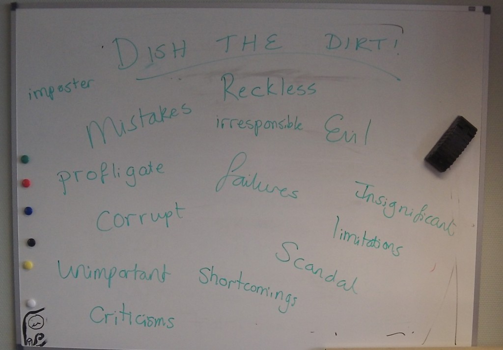 Round 2: Dish the Dirt